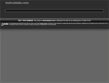 Tablet Screenshot of leshcatlabs.com